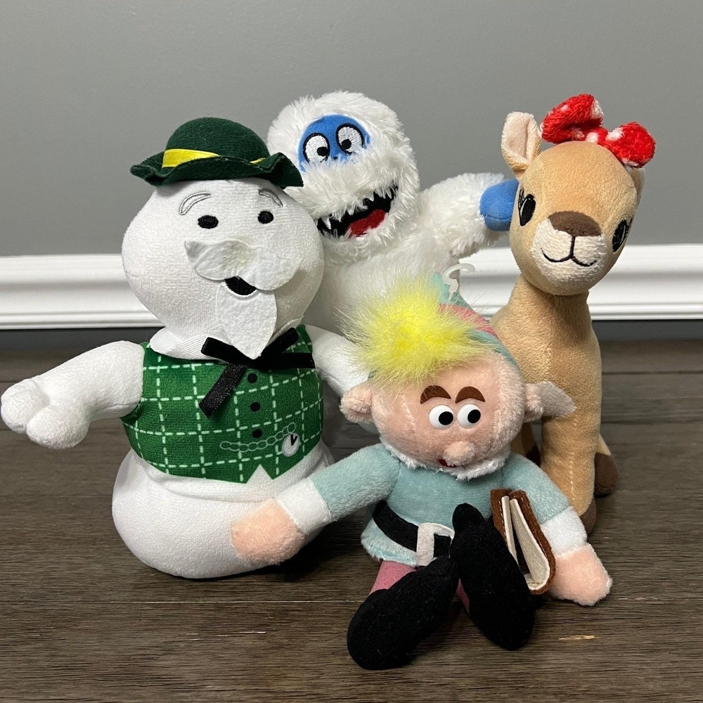 Rudolph the Red Nosed Reindeer Plush Characters Set Bumble Hermey Sam‎ Clarice